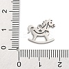 Anti-Tarnish 201 Stainless Steel Charms LS-STAS-Q015-12P-3