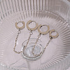 304 Stainless Steel Double Hoop Earrings MR5032-4