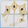 Plastic Goddess Crown Hair Bands OHAR-WH20010-02C-5