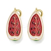 Brass Enamel Pendants KK-L231-19G-1