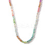 Colorful Rondelle Beades Natural Mixed Beaded Necklaces for Summer Beach Style TW6378-1