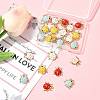 24Pcs Alloy Enamel Charms ENAM-FS0003-75-7