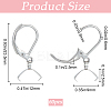 60Pcs 304 Stainless Steel Leverback Earring Findings STAS-SP0001-21P-2