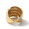 Clear Cubic Zirconia Chunky Open Cuff Rings RJEW-G255-02G-3