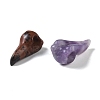 Natural Mixed Gemstone Carved Beak Figurines DJEW-M015-12-2