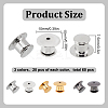 60PCS 3 Colors Alloy Brooch Base Settings PALLOY-FG0004-41-2