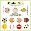 32Pcs 8 Styles Alloy Enamel Pendants FIND-UN0007-57-3