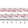 Transparent Electroplate Glass Beads Strands EGLA-N013-T4mm-B18-4