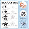 80Pcs 8 Styles Flower Resin Cabochons RESI-TA0004-28B-4