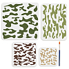 1 Set PET Hollow Out Drawing Painting Stencils DIY-MA0005-70E-1