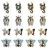 16Pcs 8 Styles Alloy Enamel Pendants ENAM-FS0003-95-1