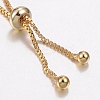 Adjustable Brass Micro Pave Cubic Zirconia Bolo Bracelets BJEW-G586-12G-4