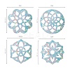 Custom Flower Shape Waterproof PVC Laser Adhesive Stickers DIY-WH0256-003-3