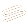 Brass Box Chain Necklace Making KK-A149-16G-2
