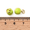 Brass Enamel Charms KK-A268-21G-3