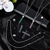 40Pcs 3 Styles Clear Glass Wish Bottle Pendants Set GLAA-SC0002-36-4