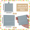 20Pcs Microfiber Jewelry Envelope Pouches ABAG-SP0001-47B-2