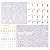 2Pcs Geometry Silicone Pendant Molds DIY-TA0010-04-2