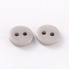2-Hole Flat Round Resin Sewing Buttons for Costume Design BUTT-E119-34L-05-2