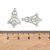 Tarnish Resistant 304 Stainless Steel Hollow Flower Chandelier Component Links STAS-R083-25-3