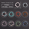10Pcs 10 Style Unisex Natural & Synthetic Chip Gemstone Beaded Stretch Bracelets BJEW-GA0001-02-2