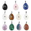Natural & Synthetic Mixed Gemstone Pendants G-P599-02P-1