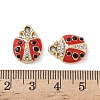 Alloy Enamel Rhinestone Pendants FIND-L024-17A-G-3