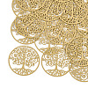 430 Stainless Steel Filigree Pendants LS-STAS-T042-06D-1
