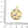Brass Micro Pave Cubic Zirconia Locket Pendants KK-H203-13G-01-3