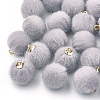 Faux Mink Fur Covered Pendants WOVE-S115-01B-2