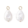 Natural Keshi Pearl Pendants PALLOY-JF04240-02-1