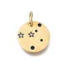 Twelve Constellations 304 Stainless Steel Enamel Pendants STAS-A148-01G-06-1