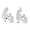 201 Stainless Steel Pendants STAS-N098-068P-3