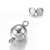Tarnish Resistant 304 Stainless Steel Magnetic Clasps with Loops LS-STAS-K006-5.5mm-04C-1