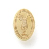 Golden Tone Wax Seal Brass Stamp Head AJEW-G056-03D-2