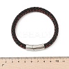 Braided Microfiber Leather Cord Bracelets for Men BJEW-Z081-14P-5