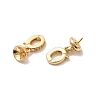 Brass Micro Pave Cubic Zirconia Pendant Bails KK-Z131-02G-2