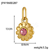304 Stainless Steel Rhinestone Charms STAS-OY003-87G-5
