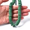 Flat Round Handmade Polymer Clay Beads CLAY-R067-12mm-46-6