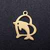 201 Stainless Steel Hollow Pendants STAS-Q201-JN283-2-1