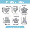 30Pcs 6 Styles Resin Cabochons FIND-CA0011-45-2