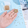 200Pcs 304 Stainless Steel Stud Earring Findings STAS-UN0061-89-3