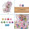 Transparent Spray Painted Crackle Glass Beads Strands GLAA-TA0003-09-11