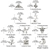 50Pcs 10 Style Tibetan Style Alloy Pendants FIND-CJ0001-60-7