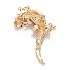 Rhinestone Lizard Badge X1-JEWB-E013-03G-02-2