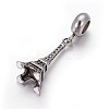 Retro 304 Stainless Steel European Style Dangle Charms OPDL-L013-44AS-2