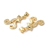 Rack Plating Brass Micro Pave Clear Cubic Zirconia Pendants KK-R144-10G-2