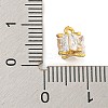 Rack Plating Brass Micro Pave Clear Cubic Zirconia Charms KK-P277-43G-3