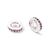 Brass Micro Pave Cubic Zirconia Beads KK-R216-10C-S02-2