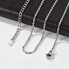 Tarnish Resistant 304 Stainless Steel Necklaces X-NJEW-E080-13P-01-2
